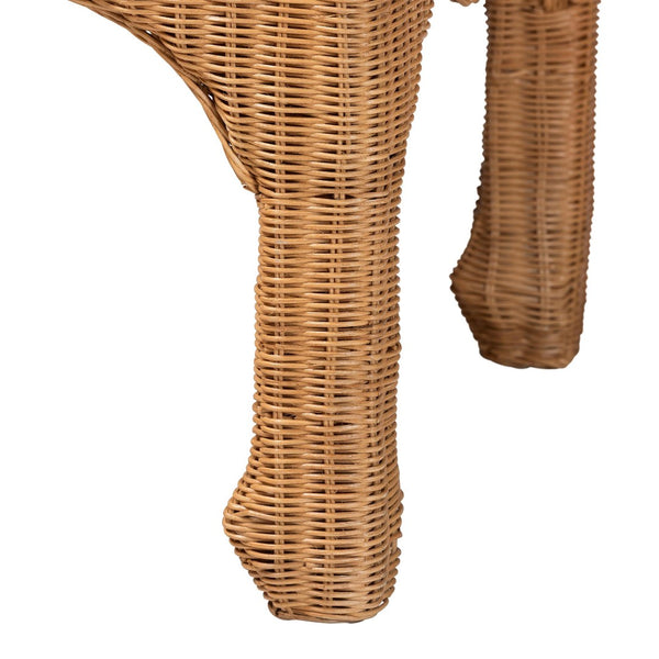 Baxton Studio bali Abena Ming Style Rattan Coffee Table - Handcrafted Boho Chic Accent for Living, Family & Sunroom Abena-Light Honey Wicker/Rattan-Coffee Table