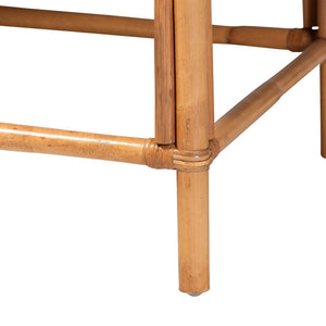 Baxton Studio bali Adisa Natural Rattan Bench - Handcrafted Coastal Boho Accent with Woven Seagrass Seating, 55.5" W Adisa-Light Honey Rattan-Bench