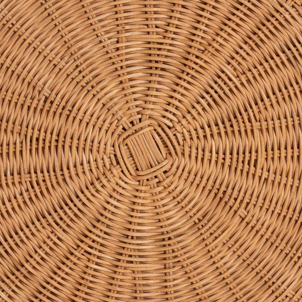 Baxton Studio bali & pari Handwoven Rattan Console Table with Drawer - Coastal Boho Accent Table for Home Decor Dayo-Light Honey Wicker-End Table