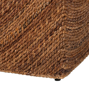 Baxton Studio bali Verino Handwoven Seagrass Storage Bench - Rustic Wicker Trunk for Entryway & Living Room Use Verino-Natural Seagrass Bench