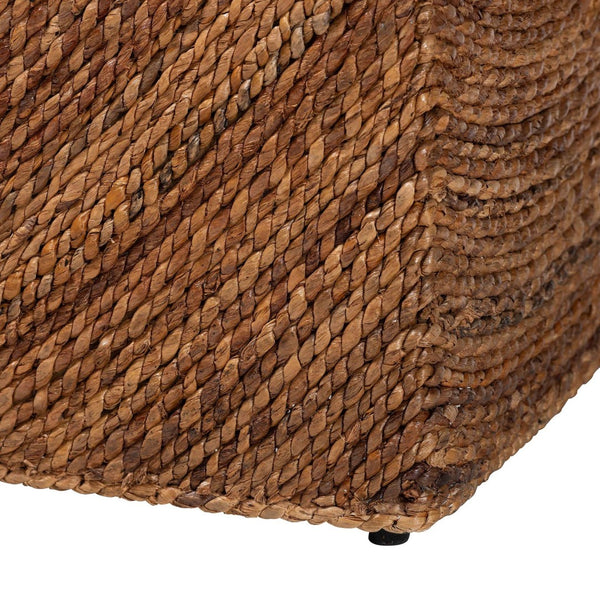 Baxton Studio bali Verino Handwoven Seagrass Storage Bench - Rustic Wicker Trunk for Entryway & Living Room Use Verino-Natural Seagrass Bench