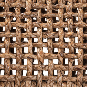 Baxton Studio bali Alise Handwoven Seagrass Bar Stool with Mahogany Frame – Chic Modern Chair for Home Bar or Kitchen Dark Alise-Mahogany-Cushion-BS