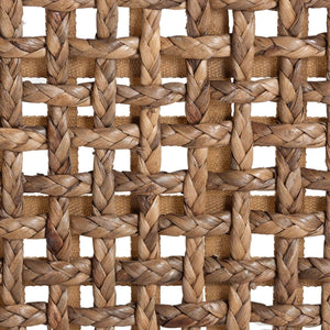 Baxton Studio bali Alise Handwoven Seagrass Bar Stool with Mahogany Frame – Chic Modern Chair for Home Bar or Kitchen Earthy Alise-Mahogany-Brown-Cushion-BS