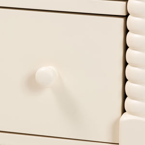 Baxton Studio Baxton Studio Braith Farmhouse 7-Drawer Dresser for Timeless Storage and Elegant Bedroom Style Ivory SW8000-88D7D-Ivory-Dresser