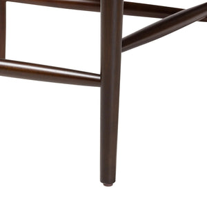 Baxton Studio Baxton Studio Eira Counter Stools Set of 2 - Stylish Walnut Frame & Black Faux Leather for Modern Dining Elbow-Wenge-CS