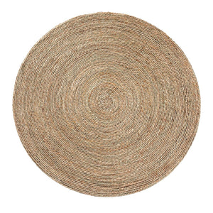 Baxton Studio bali Fumito Handwoven Seagrass End Table - Stylish Round Boho Accent for Living Room & Sunroom Decor F248-FT1-Seagrass-ET