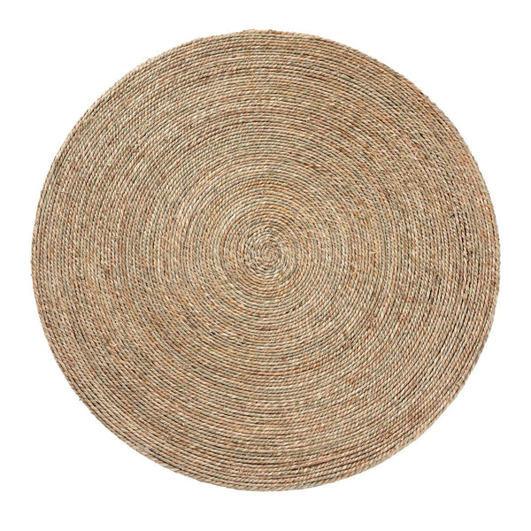 Baxton Studio bali Fumito Handwoven Seagrass End Table - Stylish Round Boho Accent for Living Room & Sunroom Decor F248-FT1-Seagrass-ET