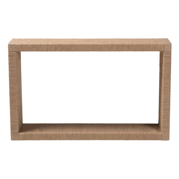 Baxton Studio bali Rajiya Handwoven Jute Console Table - Minimalist Coastal Accent for Entryway & Living Room Use F248-FT8-Seagrass-Console Table