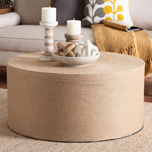 Baxton Studio bali Handwoven Jute Coffee Table - Coastal Boho Round Centerpiece for Living Room & Lounge Spaces F248-FT9-Seagrass-Round-Coffee Table