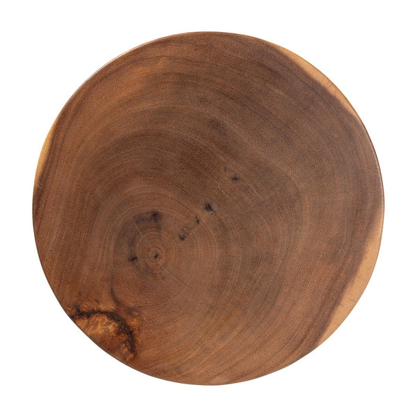 Baxton Studio bali Bali Bancroft Handcrafted Solid Suar Wood Side Table - Unique Hourglass Design for Modern Boho Rooms Suar S/T 002-Natural-Side Table