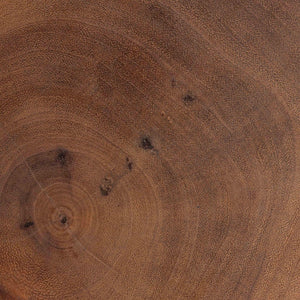 Baxton Studio bali Bali Bancroft Handcrafted Solid Suar Wood Side Table - Unique Hourglass Design for Modern Boho Rooms Suar S/T 002-Natural-Side Table