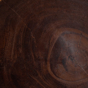 Baxton Studio bali Noleta Hand-Carved Suar Wood Side Table - Unique Sculptural Hourglass Design for Modern Spaces Suar S/T 005-Natural-Side Table