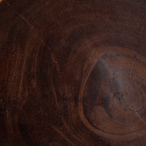 Baxton Studio bali Noleta Hand-Carved Suar Wood Side Table - Unique Sculptural Hourglass Design for Modern Spaces Suar S/T 005-Natural-Side Table