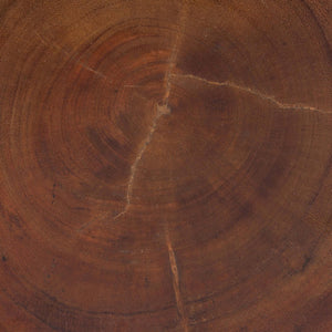 Baxton Studio bali Malati Hand-Carved Suar Wood Side Table - Sculptural Zigzag Accent for Modern Boho Interiors Suar S/T 007-Natural-Side Table