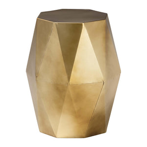 Baxton Studio Baxton Studio Salman Geometric Bronze Accent Table - Modern Compact Side Table for Any Space H01-123219-Bronze/Metal-Side Table