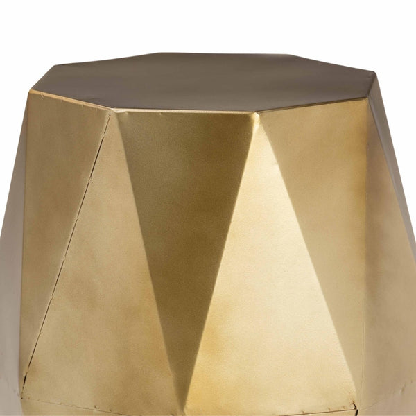 Baxton Studio Baxton Studio Salman Geometric Bronze Accent Table - Modern Compact Side Table for Any Space H01-123219-Bronze/Metal-Side Table