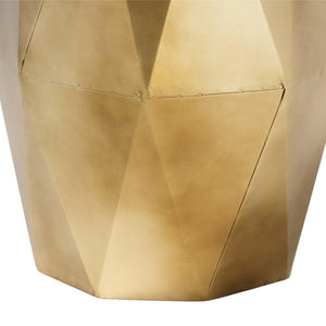Baxton Studio Baxton Studio Salman Geometric Bronze Accent Table - Modern Compact Side Table for Any Space H01-123219-Bronze/Metal-Side Table