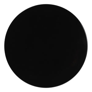 Baxton Studio Baxton Studio Ulmer Metal Scalloped Round Accent Table - Modern Elegance for Indoor and Outdoor Use Black H01-123220-Black/Metal-Side Table