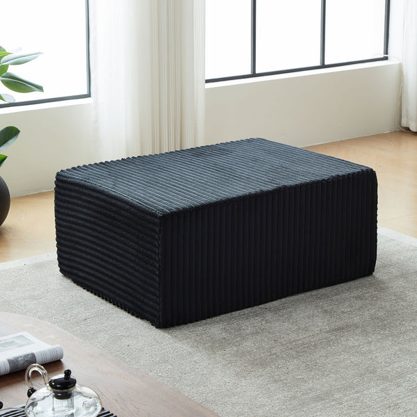 English Elm Deep Seat Corduroy Modular Cloud Couch With Cup Holders – Effortless Comfort, No Assembly Needed! W848S00050