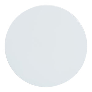 Baxton Studio Baxton Studio Ulmer Metal Scalloped Round Accent Table - Modern Elegance for Indoor and Outdoor Use White H01-123220A-White/Metal-Side Table