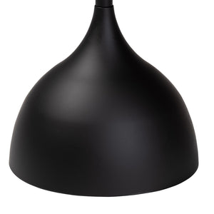 Baxton Studio Baxton Studio Modern Metal Pedestal Side Table - Sleek Round Tray Top for Indoor & Outdoor Use Black H01-132670-Black/Metal-Side Table