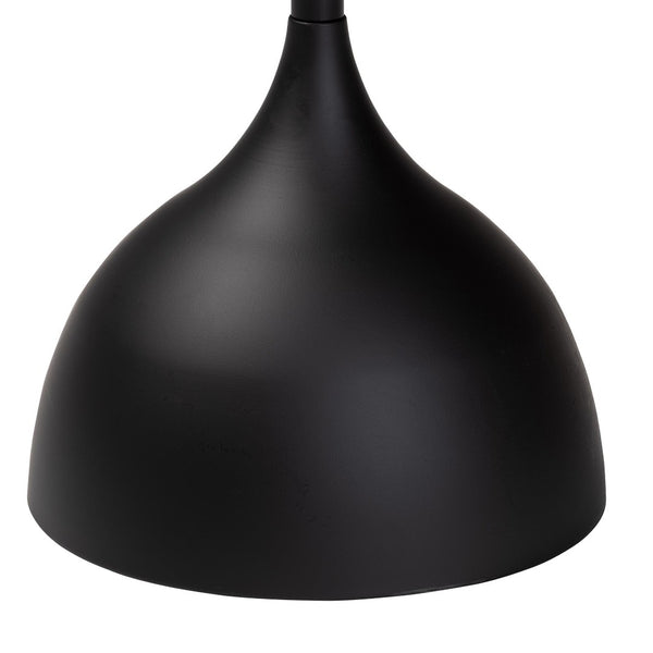 Baxton Studio Baxton Studio Modern Metal Pedestal Side Table - Sleek Round Tray Top for Indoor & Outdoor Use Black H01-132670-Black/Metal-Side Table