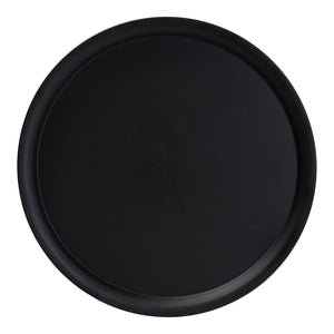 Baxton Studio Baxton Studio Modern Metal Pedestal Side Table - Sleek Round Tray Top for Indoor & Outdoor Use Black H01-132670-Black/Metal-Side Table