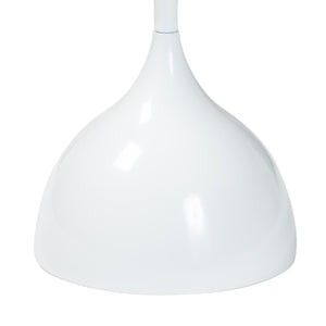 Baxton Studio Baxton Studio Modern Metal Pedestal Side Table - Sleek Round Tray Top for Indoor & Outdoor Use White H01-132670A-White/Metal-Side Table