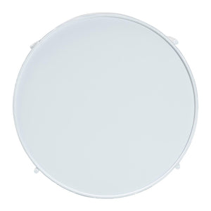 Baxton Studio Baxton Studio Laverne Metal Side Table – Scalloped Round Accent Table for Indoor & Outdoor Use White H01-122082-White/Metal-Side Table