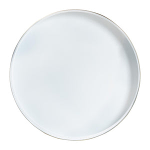 Baxton Studio Baxton Studio Javion Round Accent Table - Stylish Black & Gold Metal Tray Top for Indoor or Patio Use H01-113307-Gold/Black/Metal-Side Table