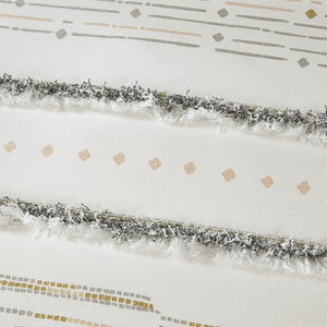 English Elm Cotton INK+IVY Nea Printed Comforter Set with Tassel Trims, King/Cal King, 100% Cotton Percale, Antimicrobial Finish B03596410