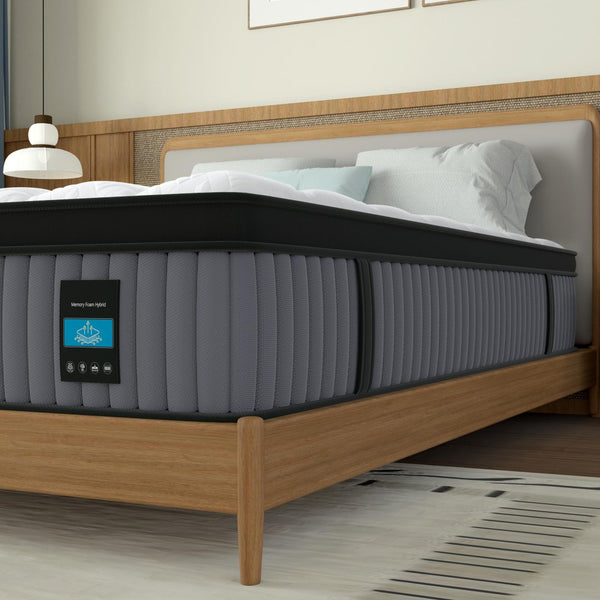 English Elm 12 Inch King Hybrid Mattress Gel Foam Pocket Springs Firm Support Cool Sleep B2716P415547
