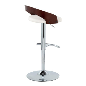 English Elm Adjustable Swivel Barstools Set of 3 Chrome Base Faux Leather Kitchen Island Seating B202S02028