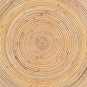 Baxton Studio bali Tokyo Handcrafted Rattan Coffee Table - Coastal Boho Style, Lightweight Drum Design for Living Room Tokyo-Natural Rattan-Coffee Table