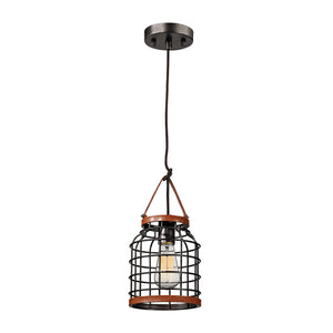 Purcell 7'' Wide 1-Light Mini Pendant - Iron 14306/1 Elk Lighting