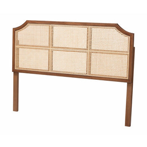 Baxton Studio Baxton Studio Hermine Headboard - Handwoven Bamboo & Solid Wood, Adjustable Queen Bed Accent, Chic Boho Style Hermine-HRN20-Headboard Queen