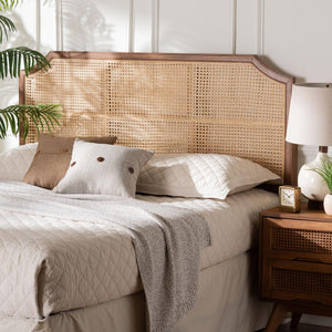 Baxton Studio Baxton Studio Hermine Headboard - Handwoven Bamboo & Solid Wood, Adjustable Queen Bed Accent, Chic Boho Style Hermine-HRN20-Headboard Queen