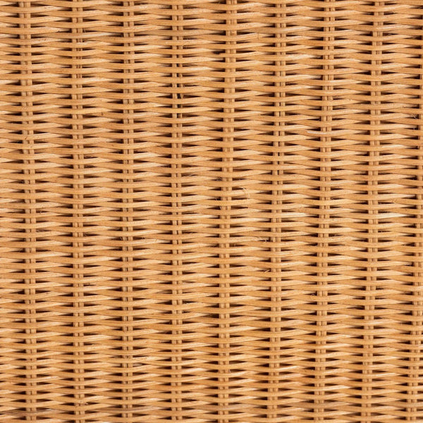 Baxton Studio bali & pari Handwoven Rattan Console Table - Coastal Boho Style with Openwork Design, Slim Profile Dolby-Light Honey/Rattan-Console Table