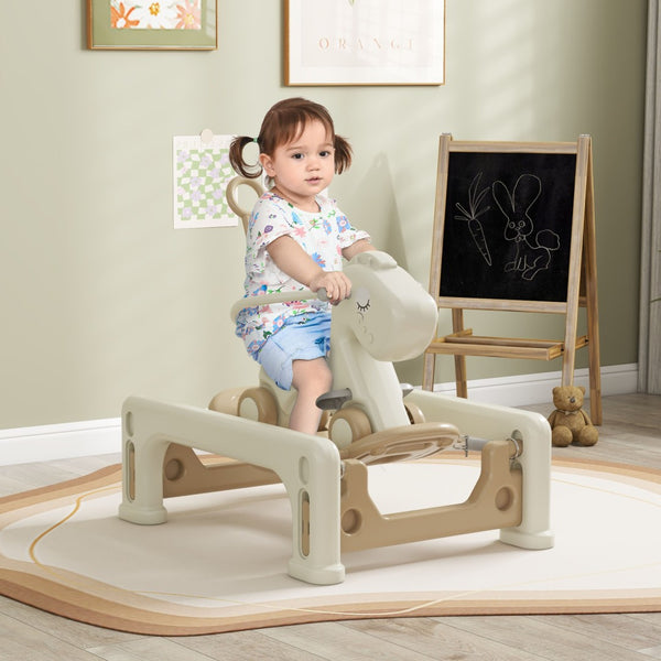 English Elm Qaba 5 in 1 Convertible Rocking Horse Ride on Balance Bike for Toddlers Ages 1 to 6 W2225P229336