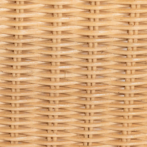 Baxton Studio bali Bali Handcrafted Palm Rattan Dining Chair with Plush Cushion - Bohemian Style for Coastal Spaces Palm-Light Honey/Rattan-Cushioned-DC