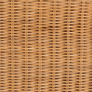 Baxton Studio bali Carina Natural Rattan 3-Piece Living Room Set - Handwoven Lounge Sofa & Armchairs for Boho Style Palm-Light Honey/Rattan-Cushioned-3PC Set