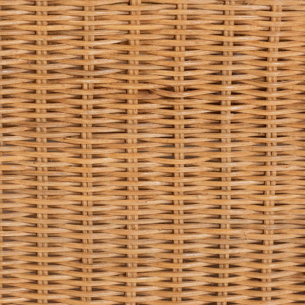 Baxton Studio bali Carina Natural Rattan 3-Piece Living Room Set - Handwoven Lounge Sofa & Armchairs for Boho Style Palm-Light Honey/Rattan-Cushioned-3PC Set