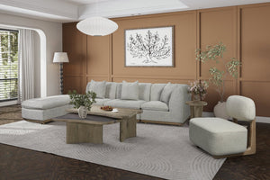 English Elm English Knotty Oak Two Piece Nesting Set Sculptural Organic Modern Living Room B2699P424781