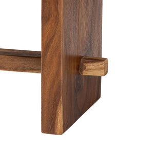 Baxton Studio bali Biyu Suar Wood Dining Bench - Handcrafted Live Edge Rustic Seating for Dining or Entryway Decor Biyu-Natural/Wooden-Bench