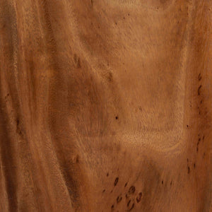 Baxton Studio bali Bali Lin Suar Wood Dining Chair Set of 2 - Handcrafted Rustic Modern Accent Seating for Any Space Lin-Natural/Wooden-DC