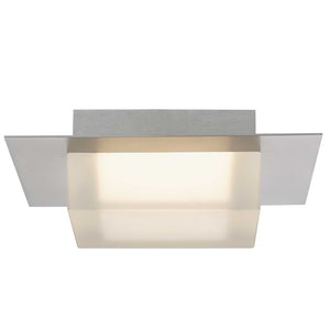 English Elm 8 Inch Square Led Flush Mount Dimmable Ceiling Light with Selectable Color Temperature Chrome B370P399079