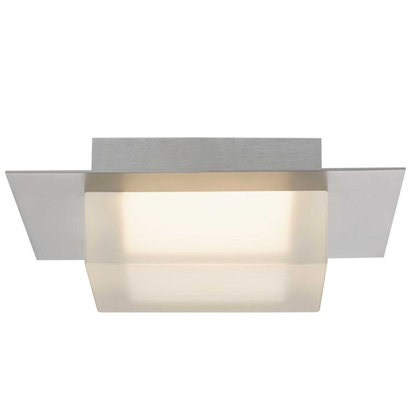 English Elm 8 Inch Square Led Flush Mount Dimmable Ceiling Light with Selectable Color Temperature Chrome B370P399079