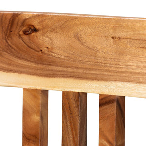 Baxton Studio bali Bali Luli 5-Piece Suar Wood Bar Table Set - Handcrafted, Modern Dining Set for Stylish Entertaining Spaces Basilio-Natural/Wooden-5PC Bar Set