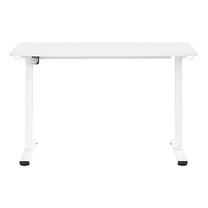 OSP Home Furnishings Primo Electric Sit Stand Desk with Laminate Top and Heavy Duty Steel Frame for Home Office 48"W PMO4823-WH