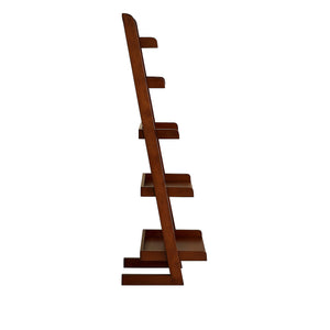 English Elm 5-Tier Ladder Bookshelf Antique Oak Finish with Five Open Shelves, Sturdy Modern Storage & Display (98) B016P356094
